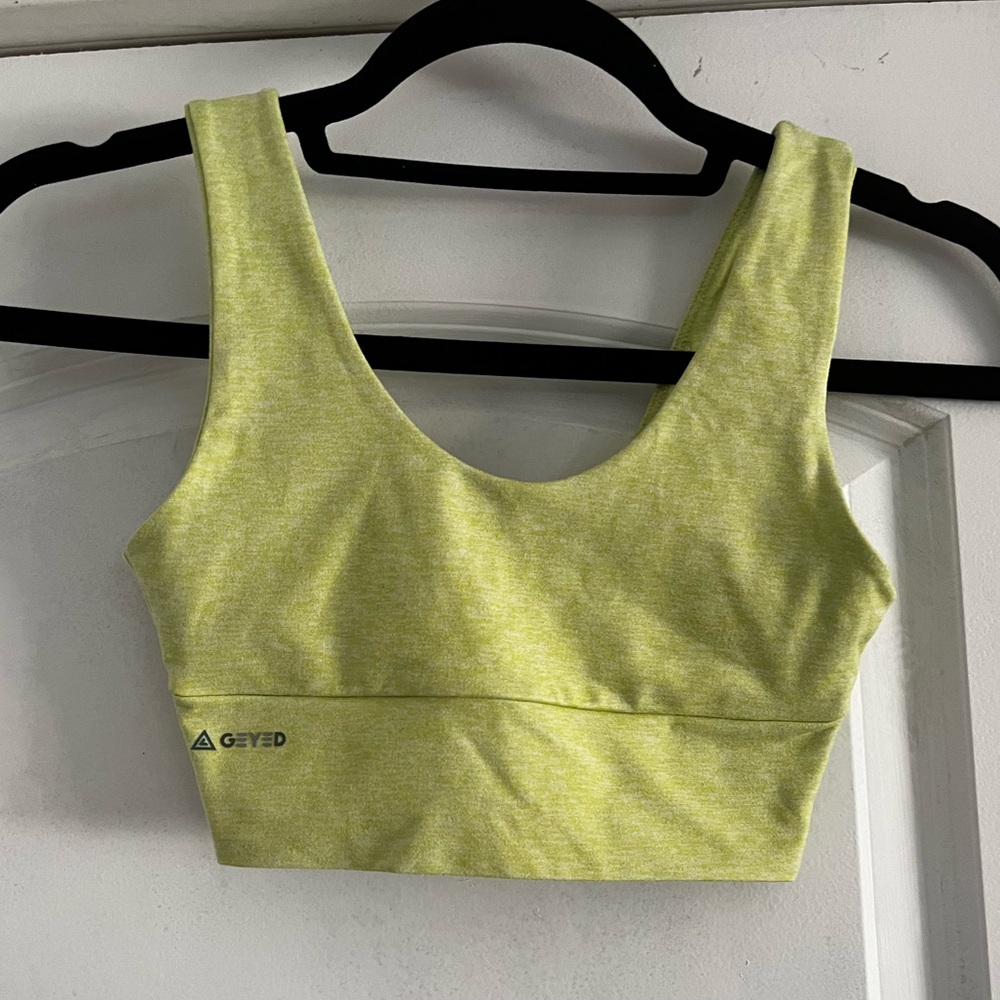 Geyed Neon Green Sports Bra